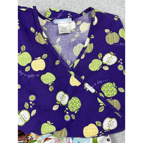 Lot of 5 SB Scrubs Womens Size XL Themed Scrub Tops - Picture 4 of 6